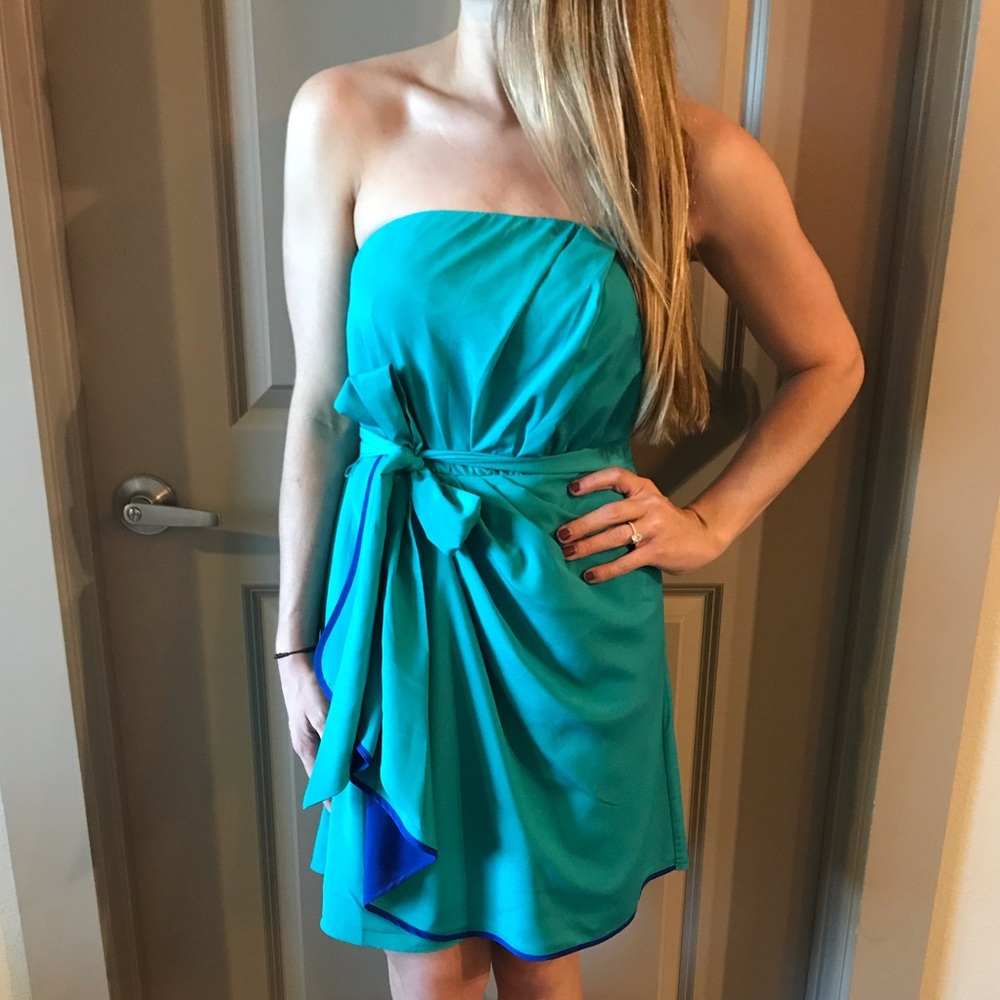Blue cocktail dress